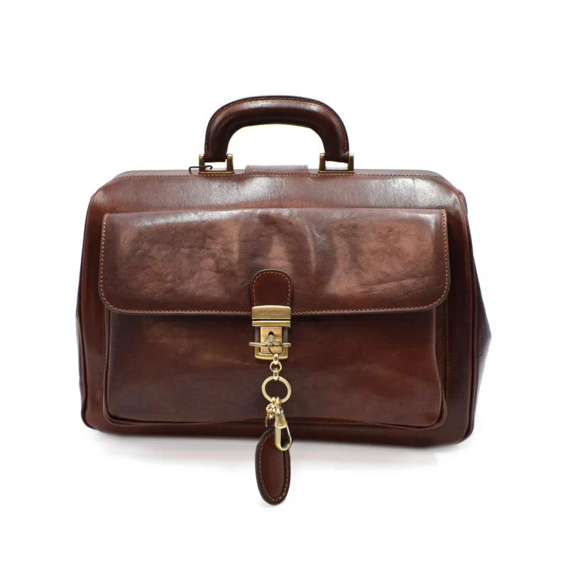 Bicolor Minimal Doctor Bag with shoulder strap